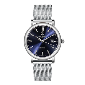 Women Watch | 36mm - Silver/Blue Dial-Boderry Classic Boderry Watches
