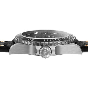SEATURTLE.OCEAN(TITANIUM) - Automatic Titanium Diver Watch | Navy Blue
