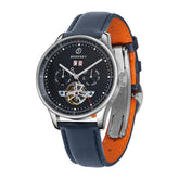 THE CHECKMATE - Complication Automatic Watch with Date,Day,Month Display -Sapphire & Leather Straps