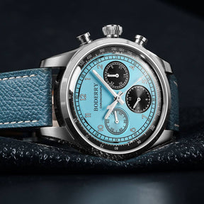 ASYMMETRY - Mechanical Chronograph with Domed Sapphire Crystal | Ice Blue
