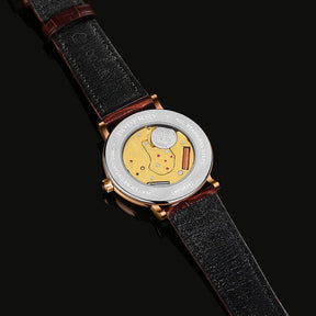 ELEGANT - Swiss Quartz Movement Watch | Rose Gold & Black Dial