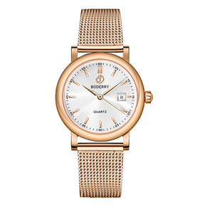 Women Watch | Rose Gold/White Dial 32mm-Boderry Classic Boderry Watches