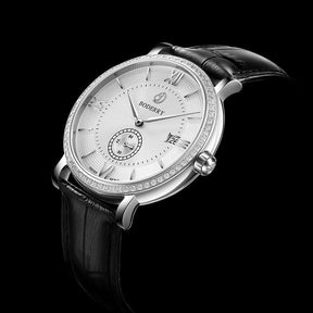 Mens Quartz(Swiss Movement) Watch | Silver/White Dial-Boderry Elegant II Boderry Watches