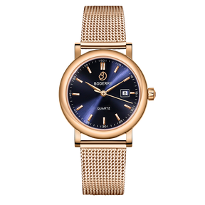 Women Watch | Rose Gold/Blue Dial 32mm-Boderry Classic Boderry Watches