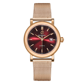 Women Watch | Rose Gold/Claret 32mm - Boderry Classic Boderry Watches