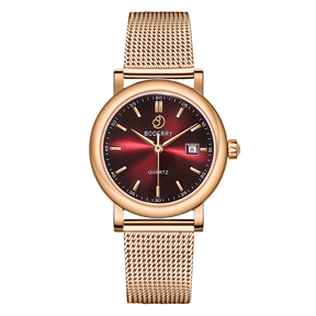 Women Watch | Rose Gold/Claret 32mm - Boderry Classic Boderry Watches