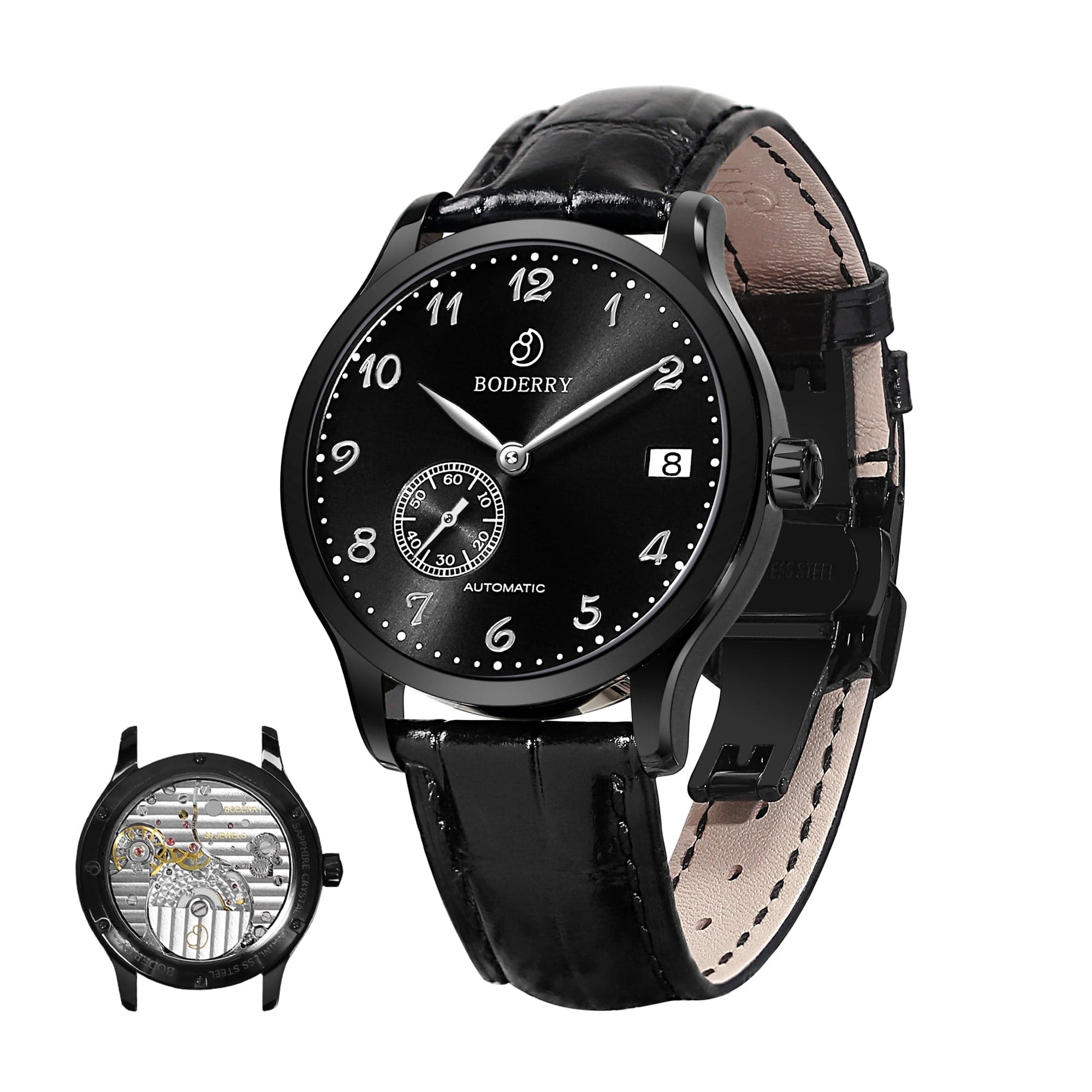 ELITE - Micro-rotor Automatic Watch | Black