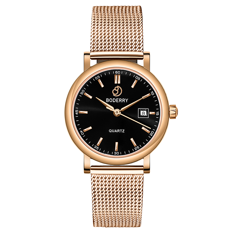 Women Watch | 36mm - Rose Gold/Black Dial-Boderry Classic Boderry Watches