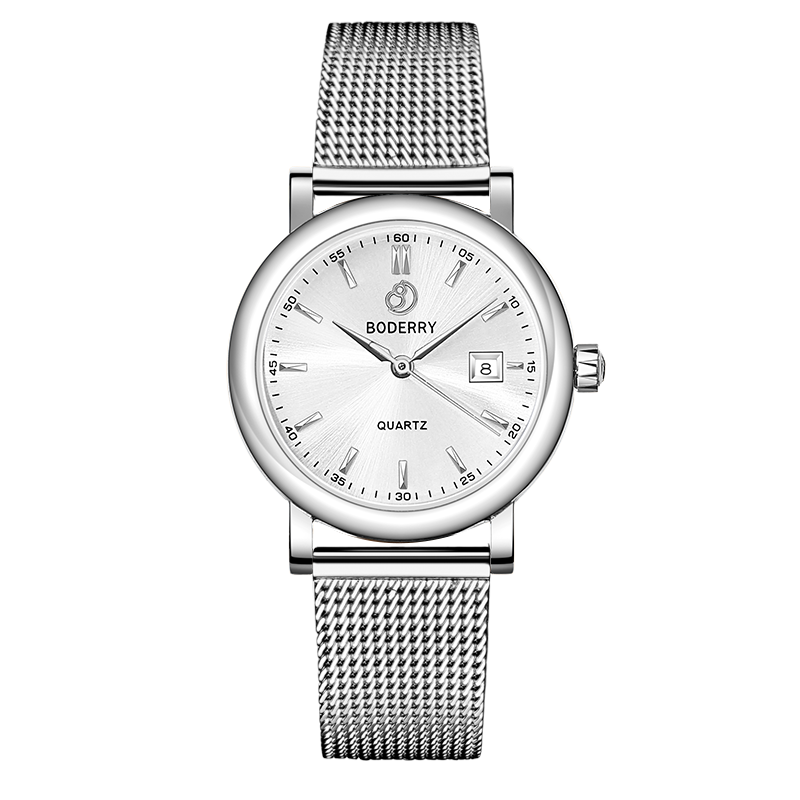 Women Watch | 32mm - Silver/White Dial-Boderry Classic Boderry Watches