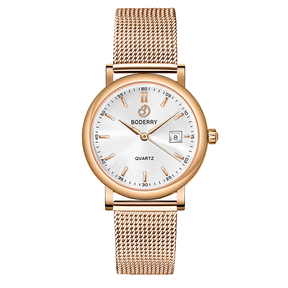 Women Watch | 36mm - Rose Gold/White-Boderry Classic Boderry Watches