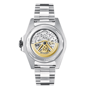 Mens Skeleton Automatic Watch | Stainless Steel Straps-Boderry Urban Boderry Watches
