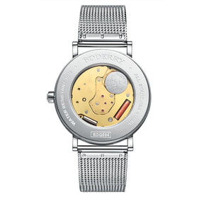 Mens Quartz(Swiss Movement) Watch | Silver/Black Dial-Boderry Elegant Boderry Watches
