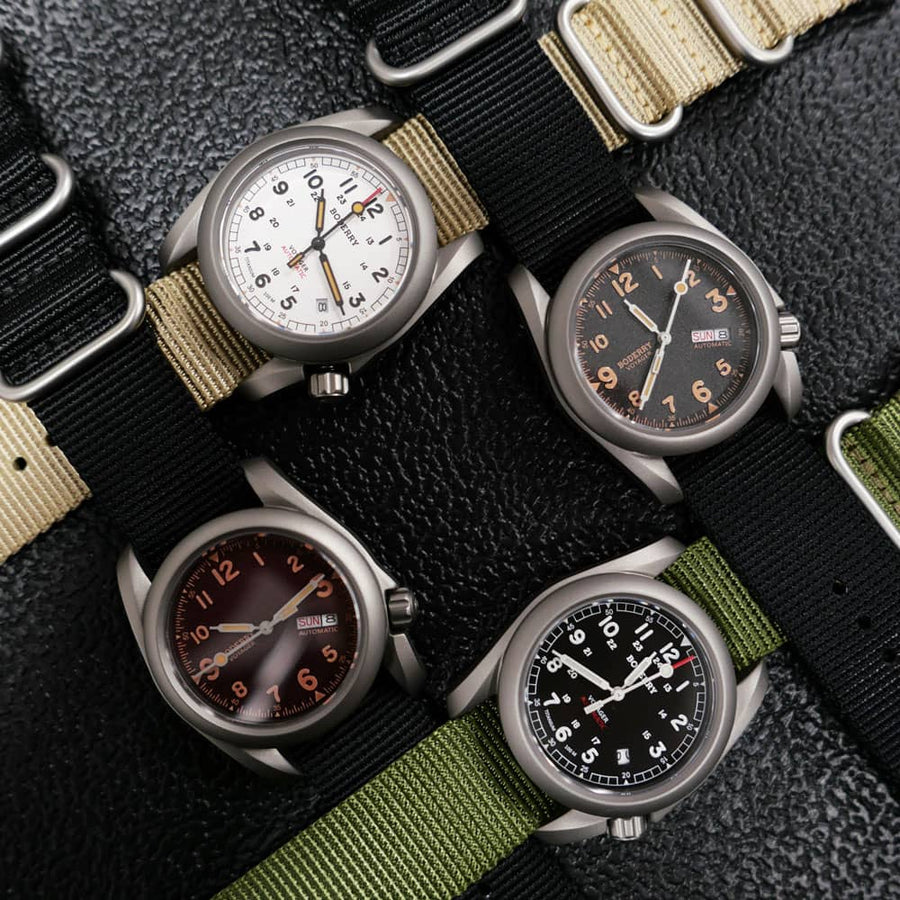 Boderry VOYAGER - 100M Waterproof Titanium Automatic Field watch