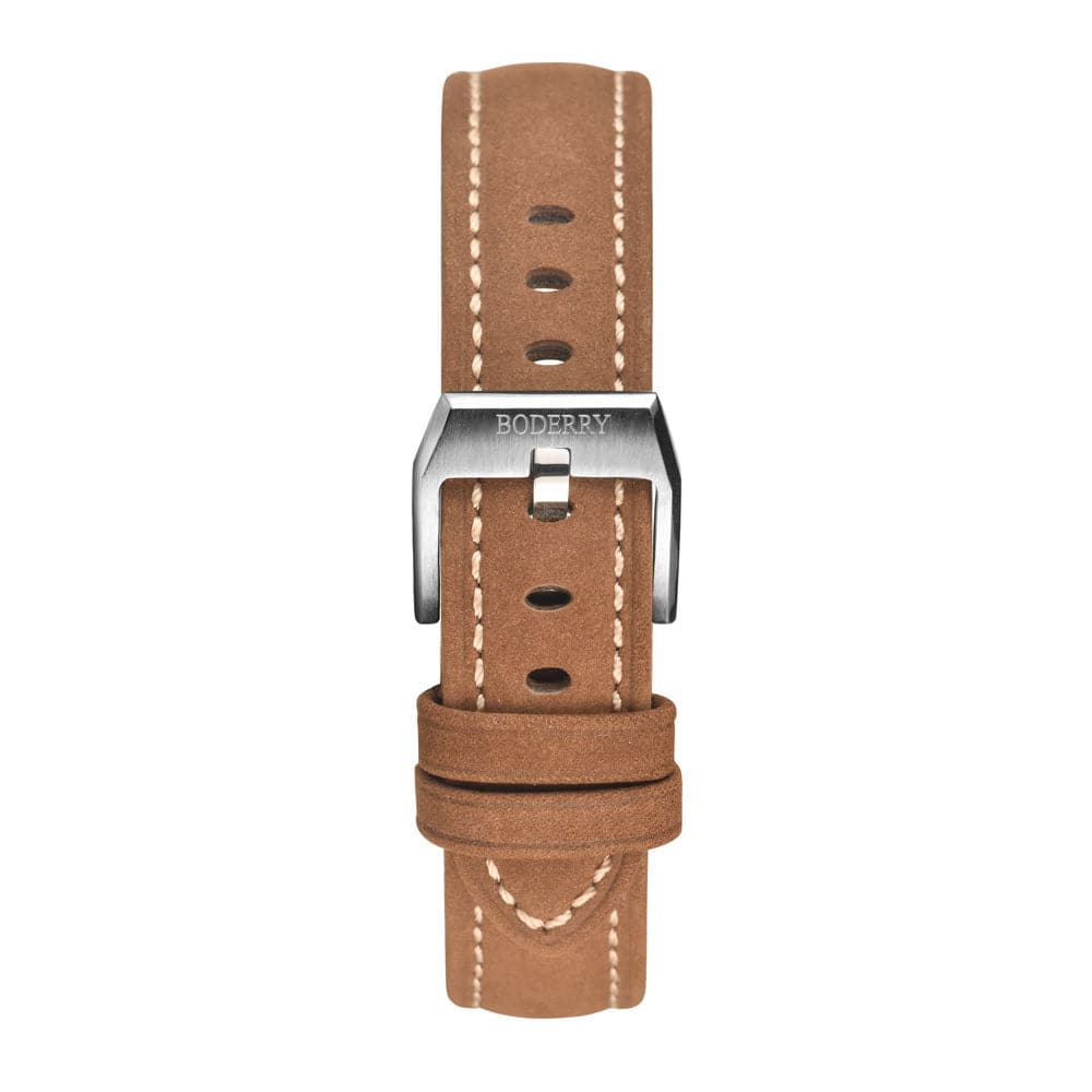 Watch Strap | Leather Brown 20mm-Boderry Straps Boderry Watches