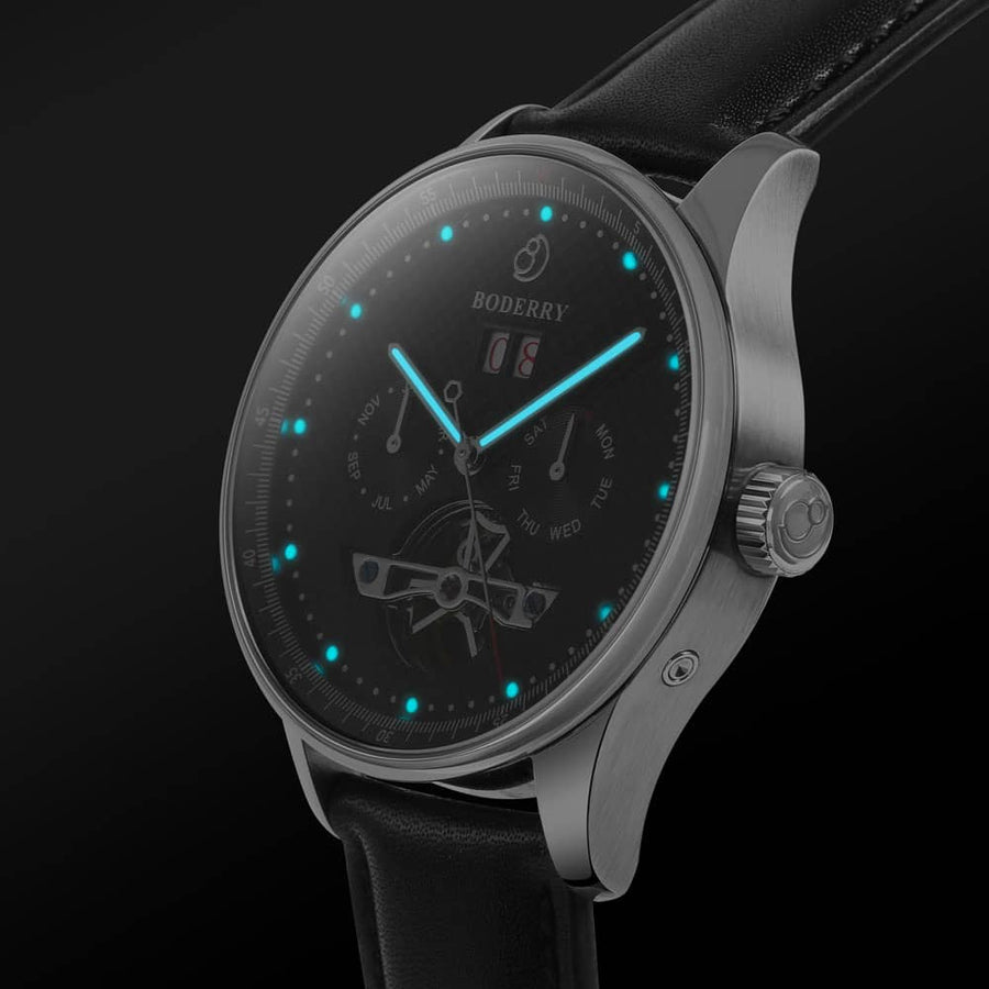 THE CHECKMATE - Complication Automatic Watch with Date,Day,Month Displ