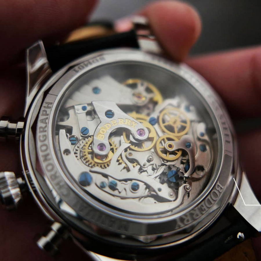 Mens Mechanical Chronograph Watch | BODERRY ASYMMETRY
